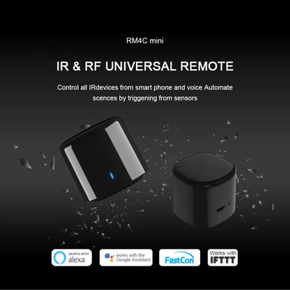 Broadlink Bestcon RM4C Mini Wifi Smart Universal Remote Voice Control for Air Condition with Google Home & Alexa Smart Home HUB