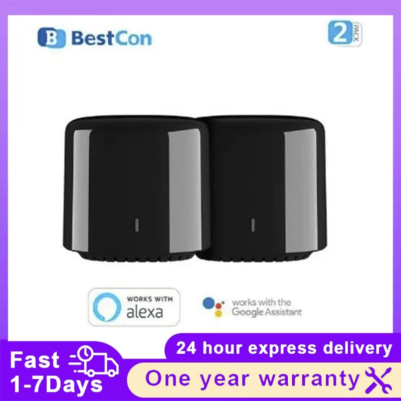 Broadlink Bestcon RM4C Mini Wifi Smart Universal Remote Voice Control for Air Condition with Google Home & Alexa Smart Home HUB