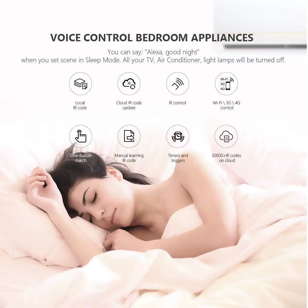 Broadlink Bestcon RM4C Mini Wifi Smart Universal Remote Voice Control for Air Condition with Google Home & Alexa Smart Home HUB