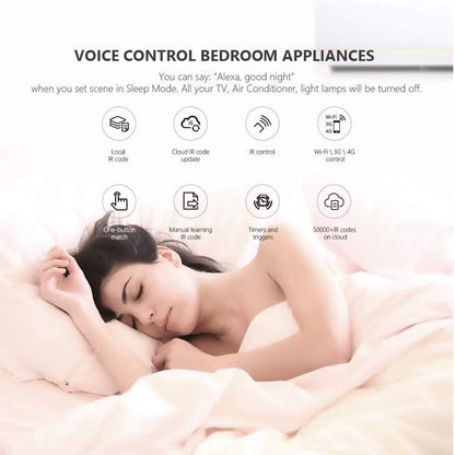 Broadlink Bestcon RM4C Mini Wifi Smart Universal Remote Voice Control for Air Condition with Google Home & Alexa Smart Home HUB